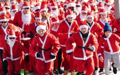 Santa Run voor kinderen tijdens De Wintertuin in Spoorpark